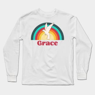 Grace - Vintage Faded Style Long Sleeve T-Shirt